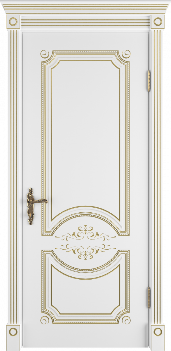 Милана Эмаль белая патина золото