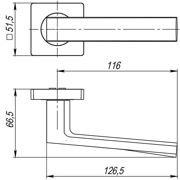 Ручка раздельная K.JK51.ERGO (ERGO JK) ABG-6 зелёная бронза