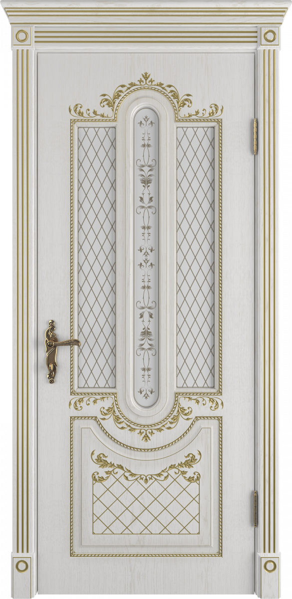 Александрия Дуб беленый патина золото Сатин арт