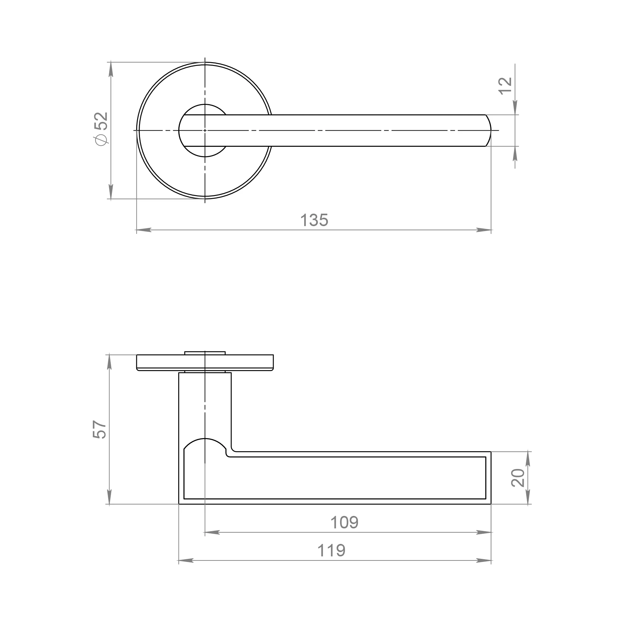 Ручка раздельная R.JSR51.APOLO BL-24 черный