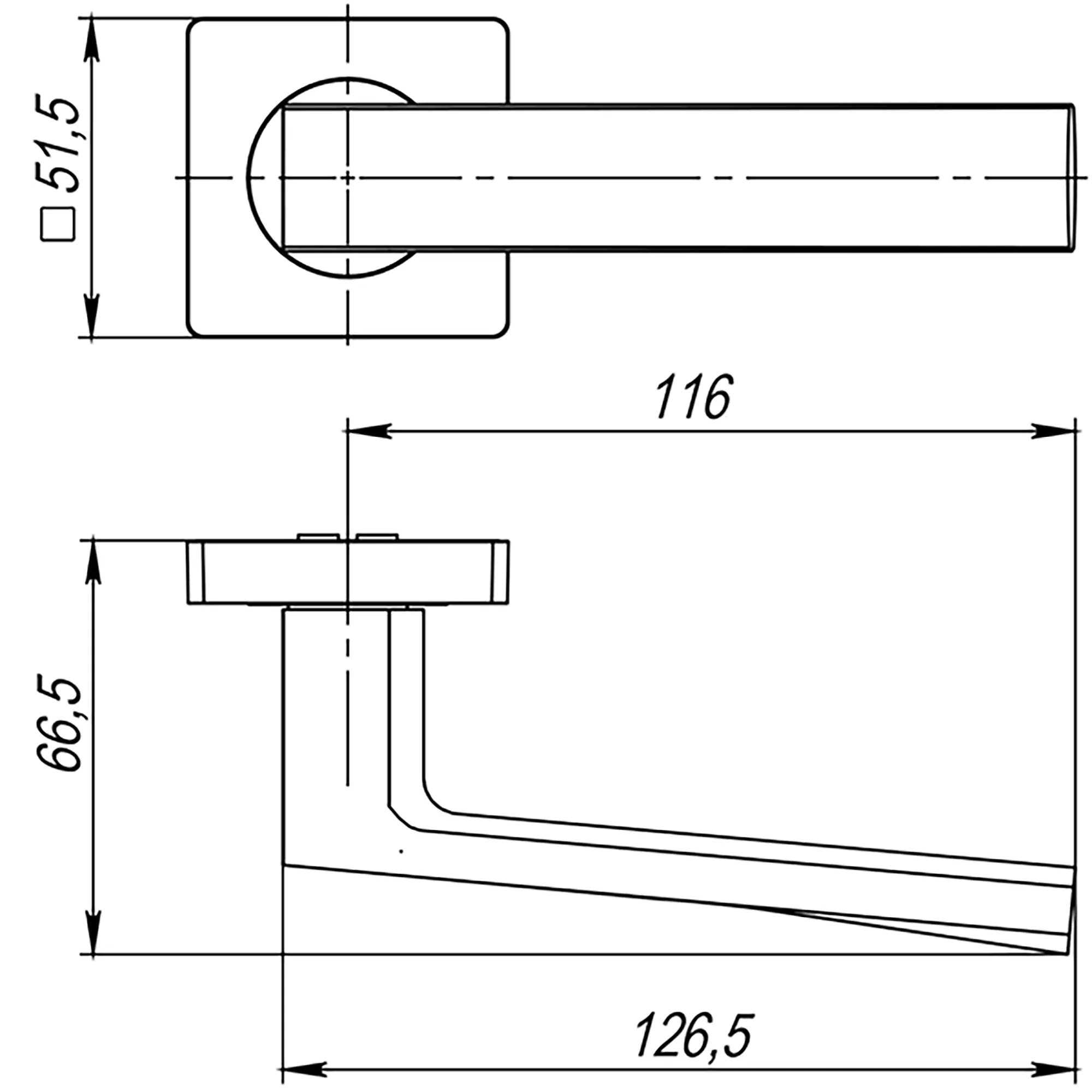 Ручка раздельная K.JK51.ERGO (ERGO JK) BL-24 черный