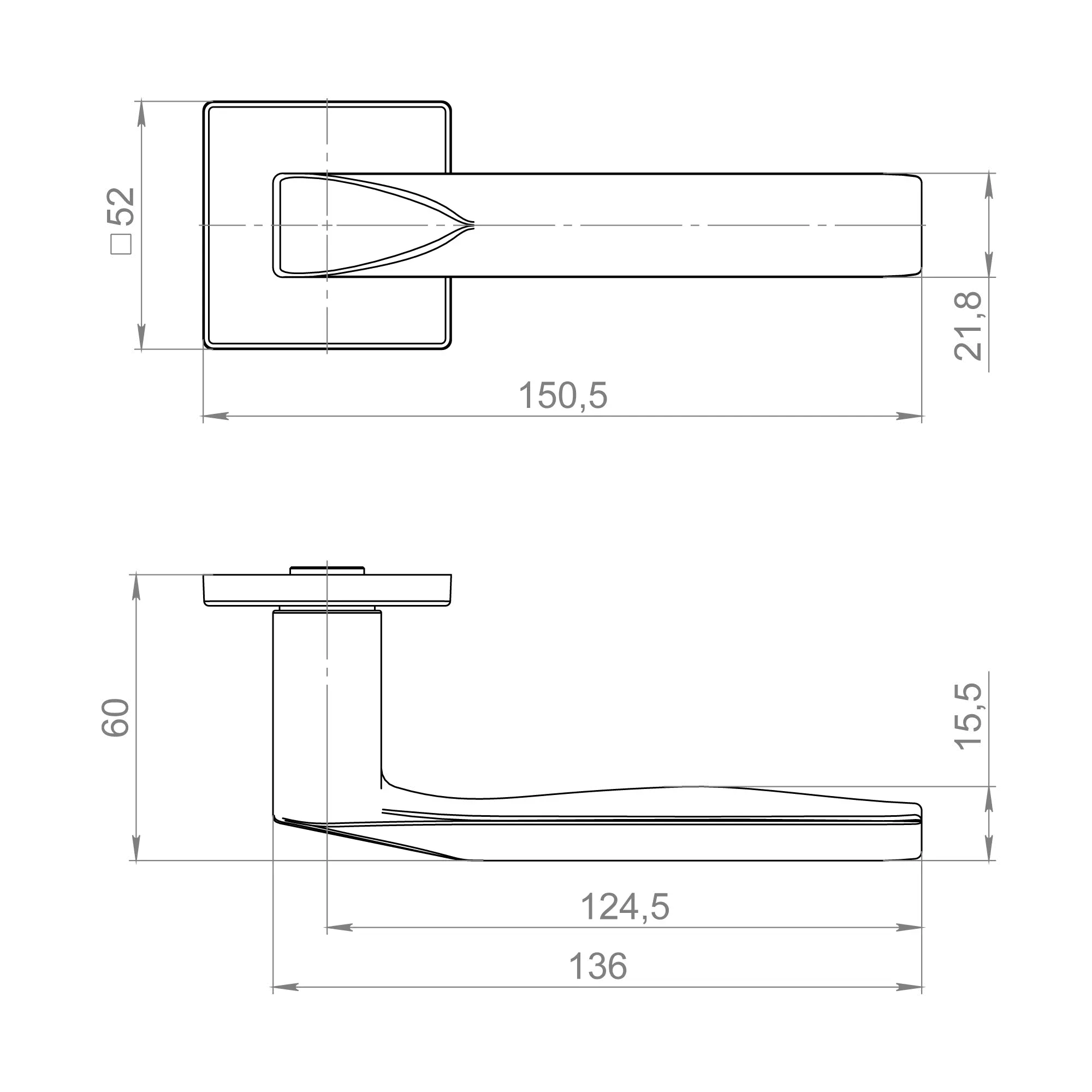 Ручка раздельная K.ZL52.AZIMUT BL-24 черный
