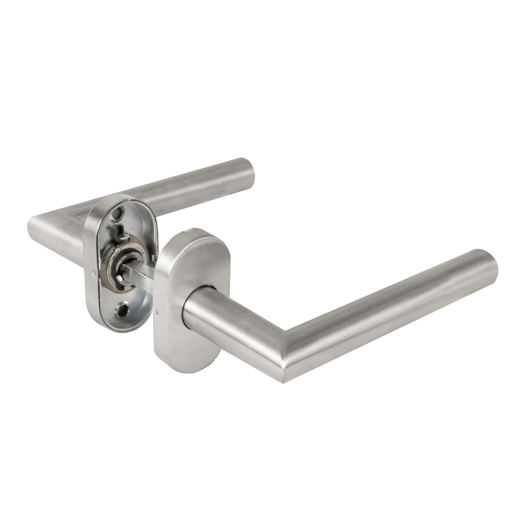 Ручка раздельная R.DSS201-0204P/19 INOX 201 (овальное основание)