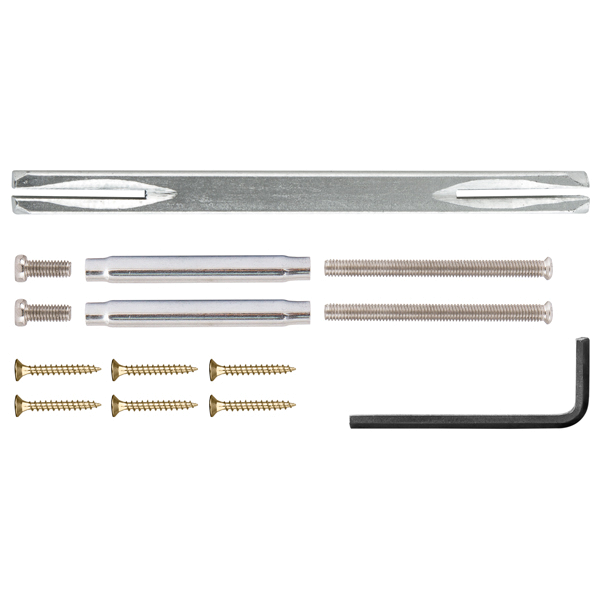 Ручка раздельная R.TL54.LOGICA (LOGICA TL) 140mm SN/CP-3 матовый никель/хром