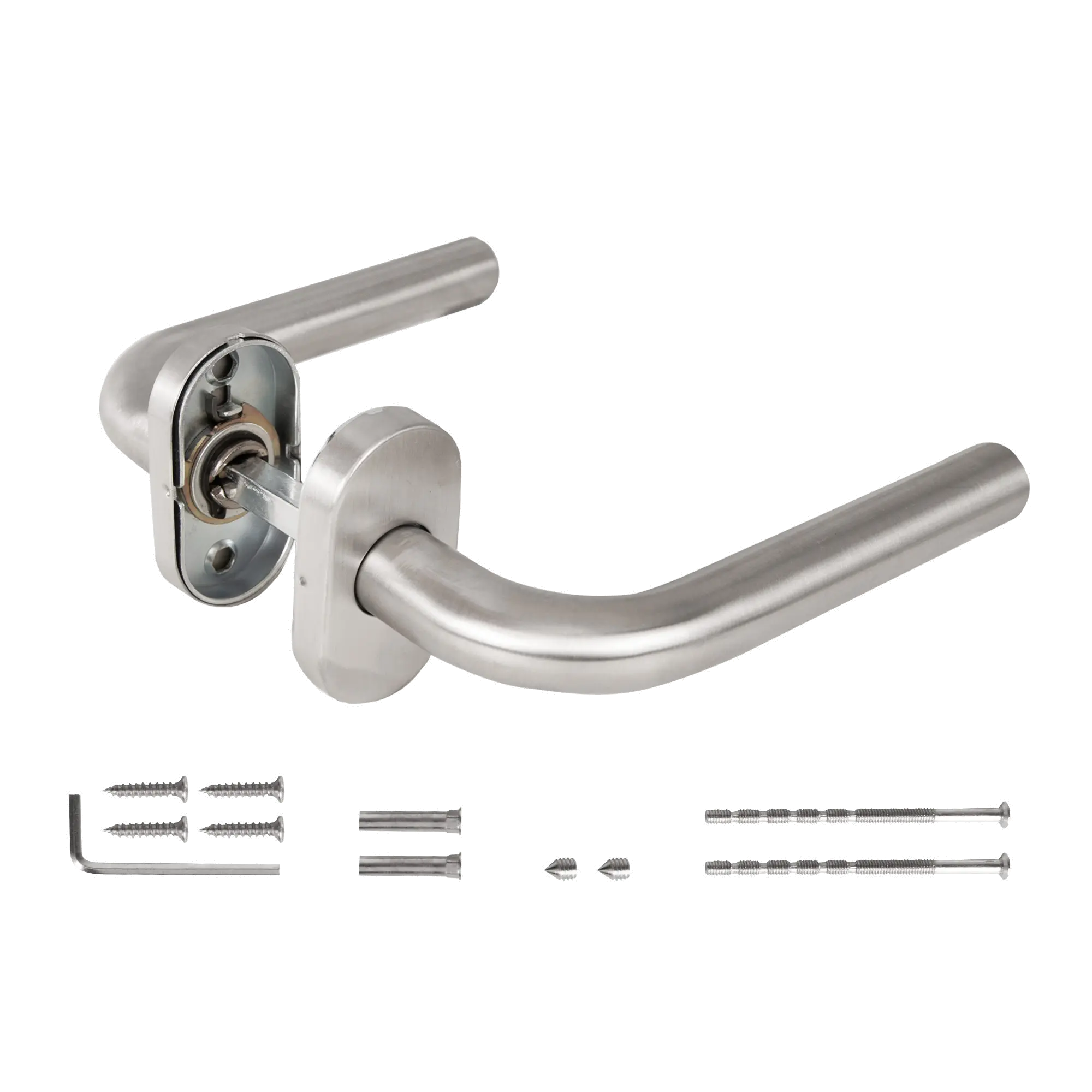 Ручка раздельная R.DSS201-0201P/19 INOX 201 (овальное основание)