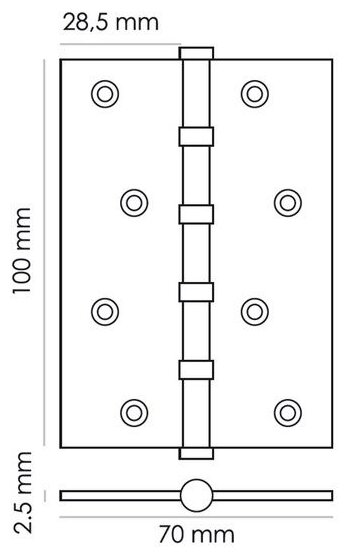 MS 100X70X2.5-4BB SC