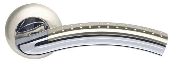 Ручка раздельная R.LD54.Libra26 (Libra LD26) SN/CP-3 матовый никель/хром TECH (кв. 8х140)