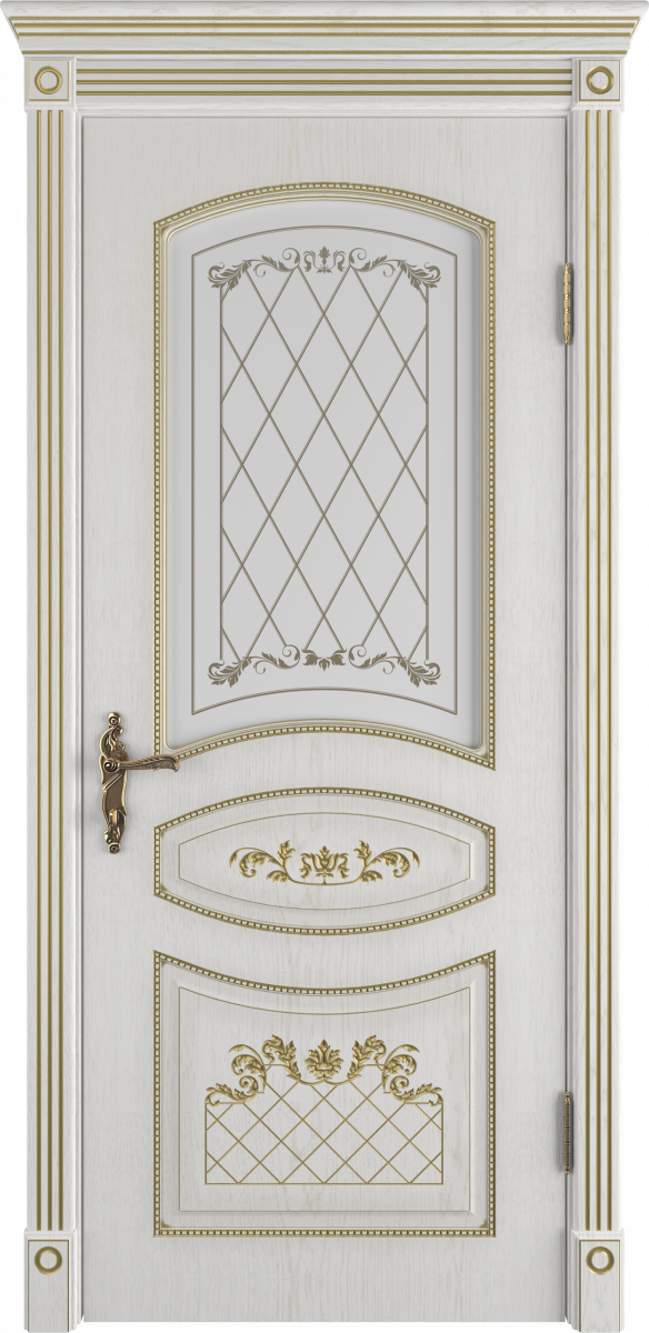 Адель Дуб беленый патина золото Сатин арт