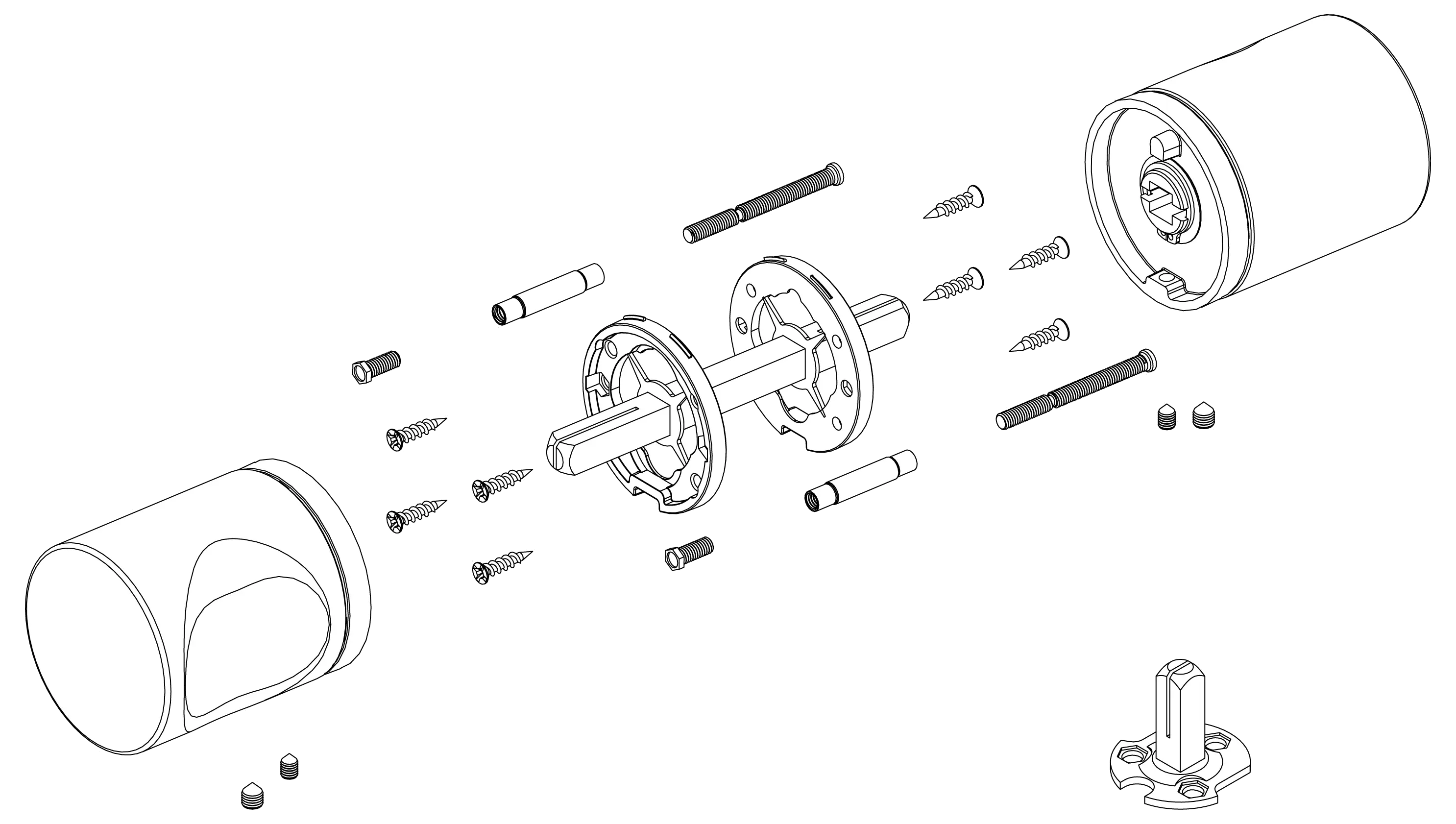 Ручка раздельная K.ART52.SYMMETRY MWSC-33 итальянский тисненый
