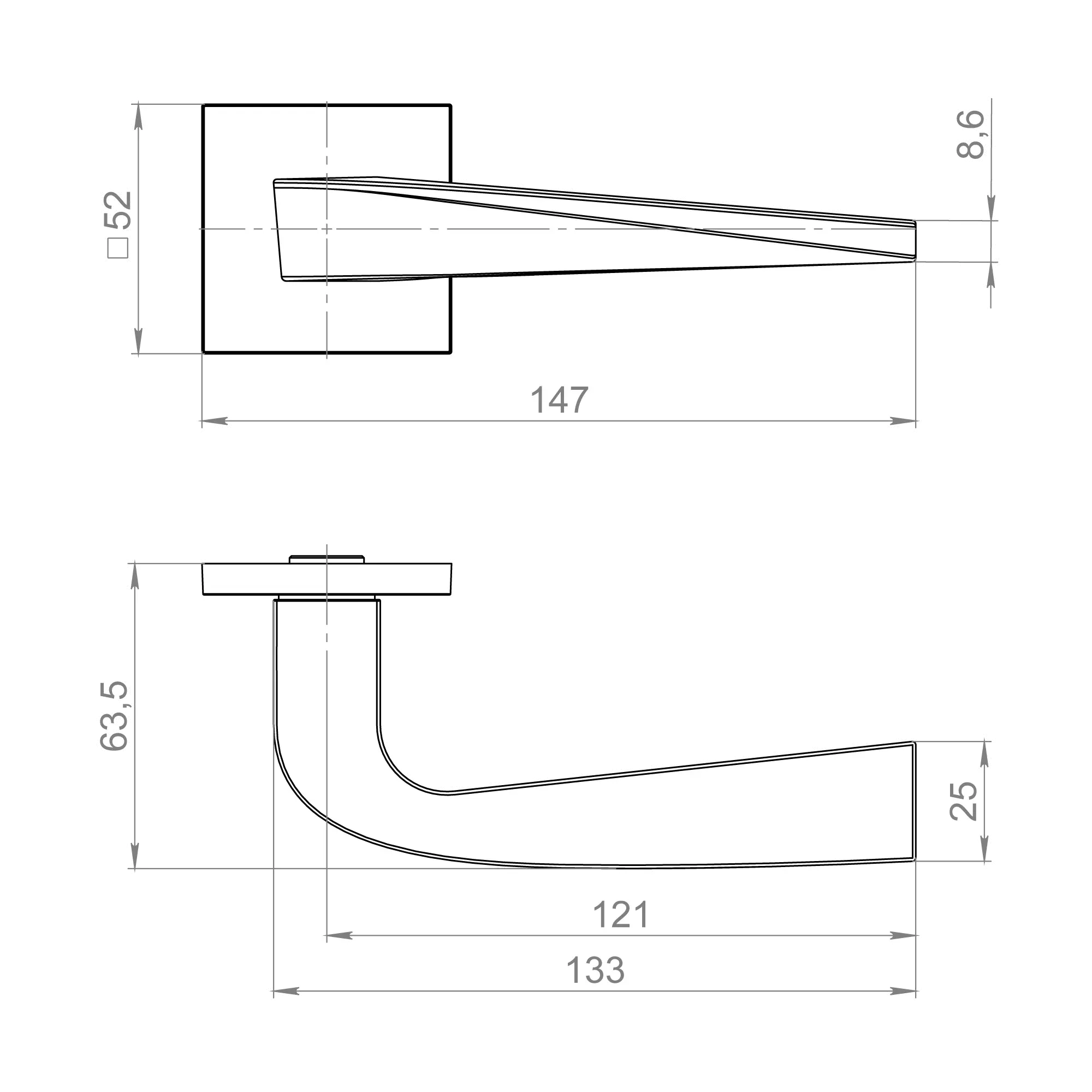Ручка раздельная K.ZL52.SPIRAL SSG-39 сатинированное золото