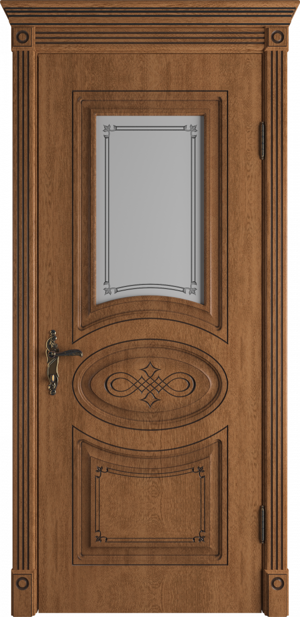 Бьянка Дуб медовый патина черная Сатин арт