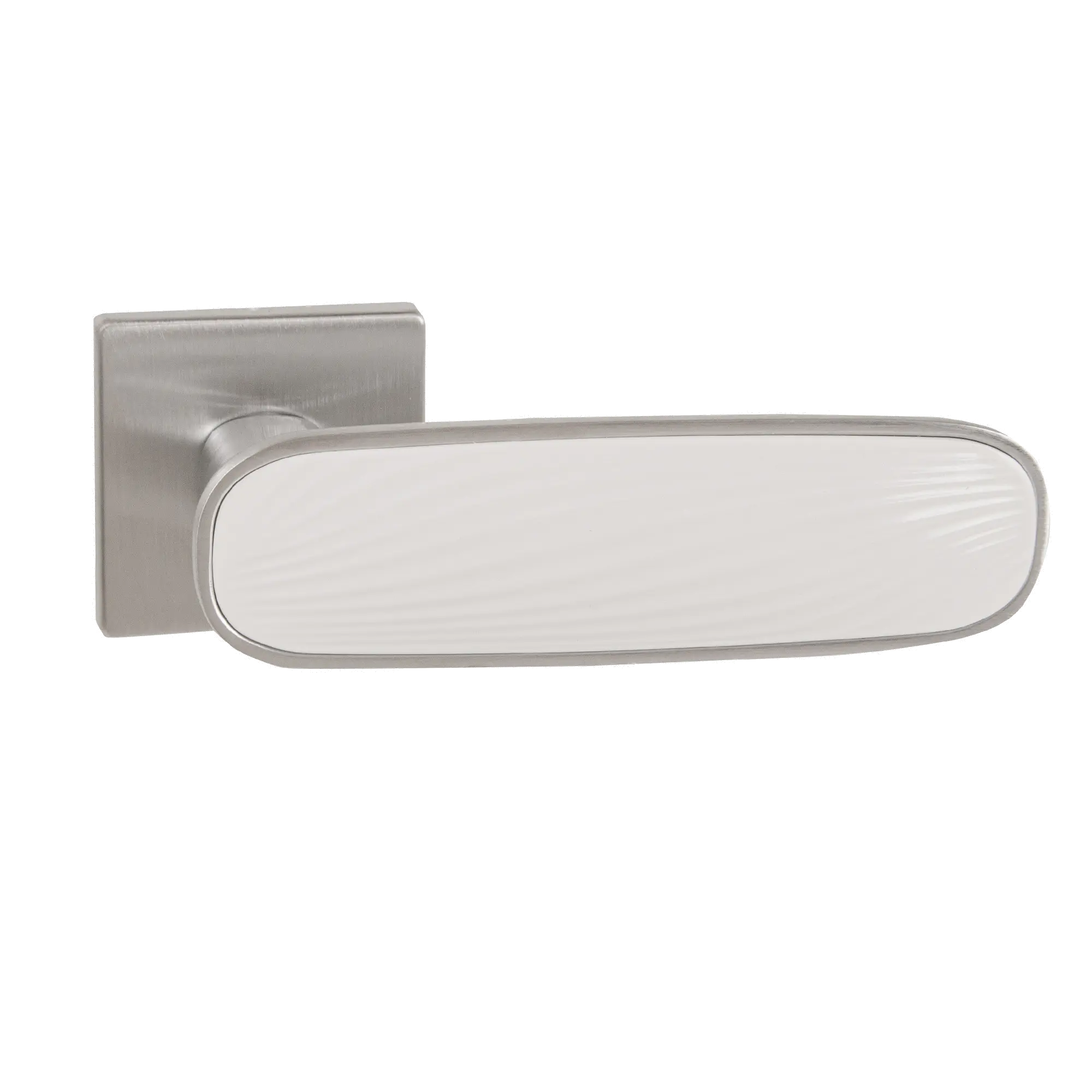 Ручка раздельная K.EST.Q52.SHADE SSC/WH-16 сатинированный хром/белый