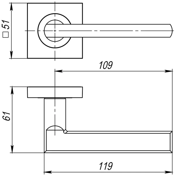 Ручка раздельная K.JK51.POLO (POLO JK) ABG-6 зелёная бронза