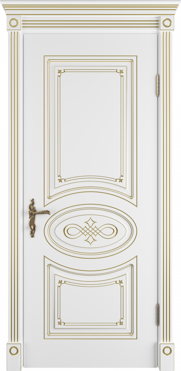 Бьянка Эмаль белая патина золото