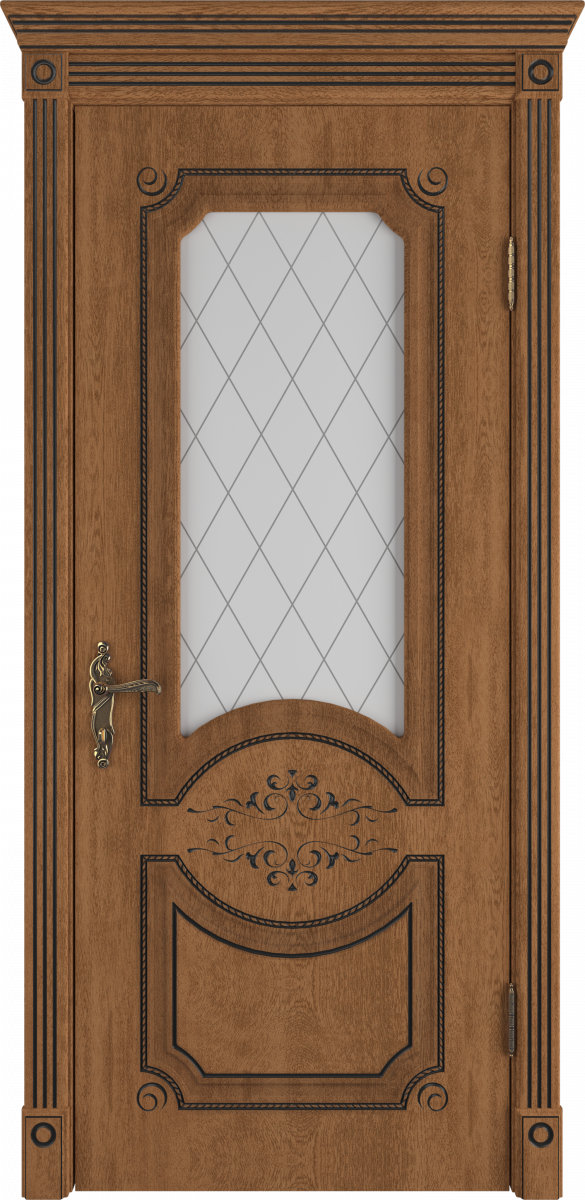 Милана Дуб медовый патина черная Сатин арт