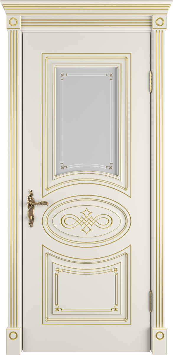 Бьянка Эмаль слоновая кость патина золото Сатин арт