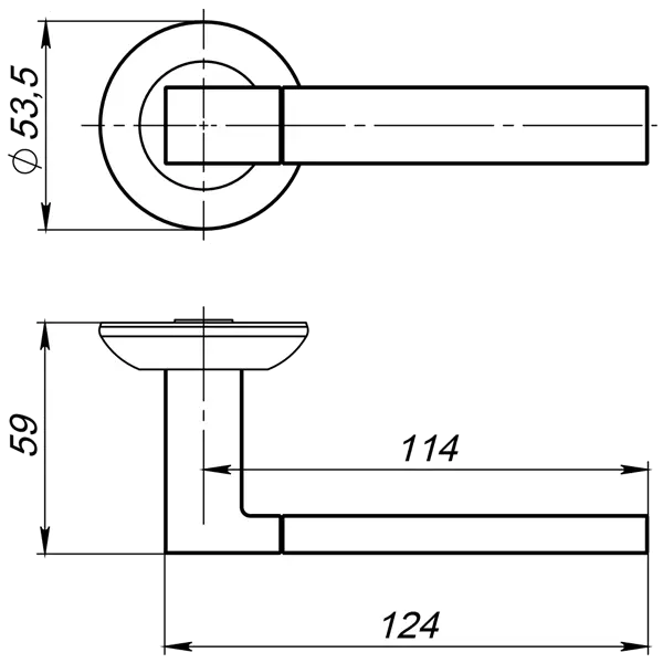 Ручка раздельная R.JR54.FUSION (FUSION JR) ABG-6 зелёная бронза