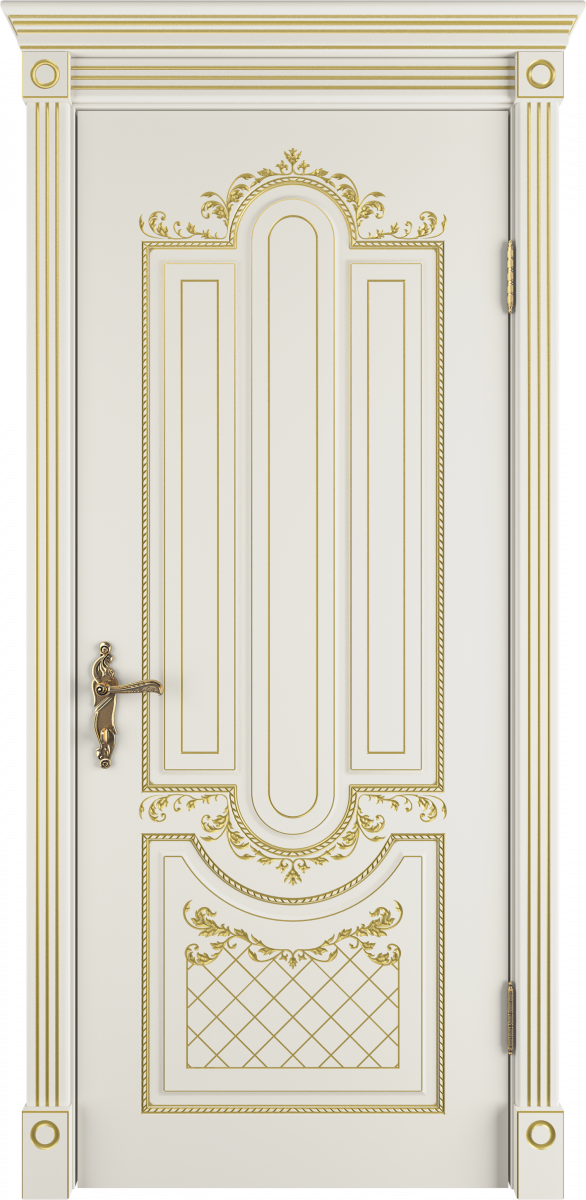 Александрия Эмаль слоновая кость патина золото